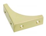 Solid Polished Brass Cabinet / Chest Corner 2" x 2" x 5/8" (PB166)